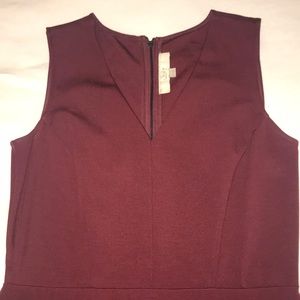 LOFT Dresses - Ann Taylor loft maroon v-neck pencil dress LOFT Dresses - Ann Taylor loft maroon v-neck pencil dress